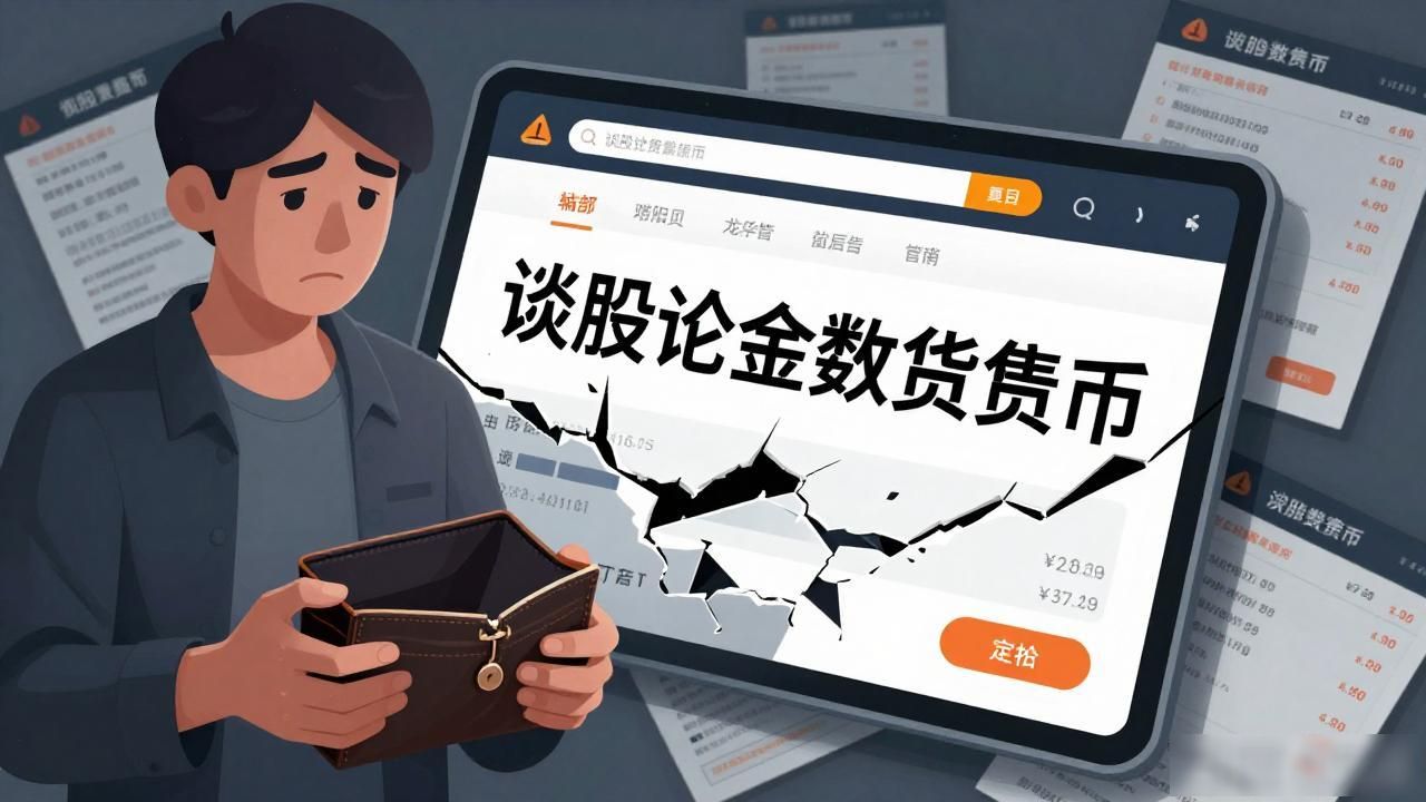 谈股论金数字货币骗局_金融骗局识别_数字货币投资陷阱