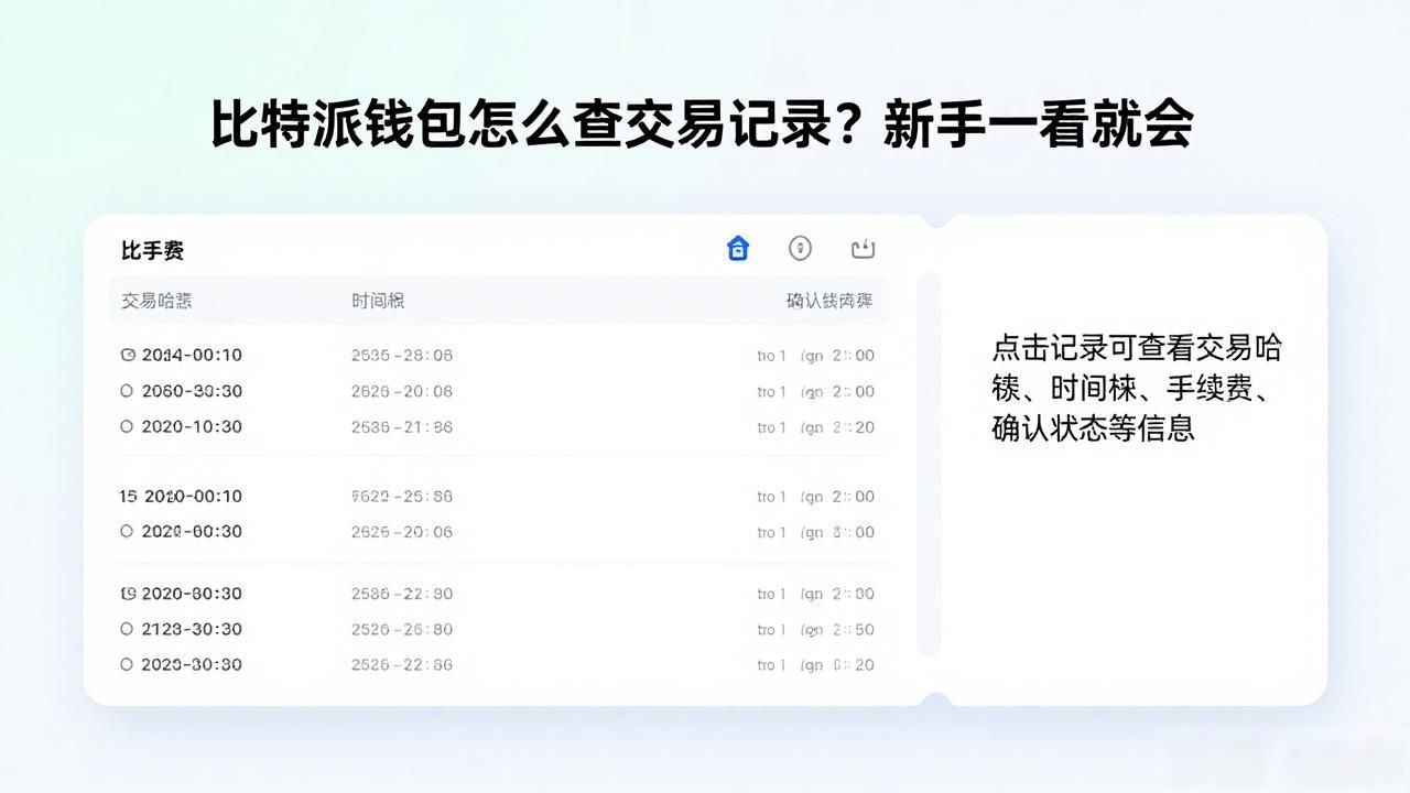 比特派钱包交易记录查询_加密货币资金流向精准掌握_如何在比特派钱包网址中查看交易记录?