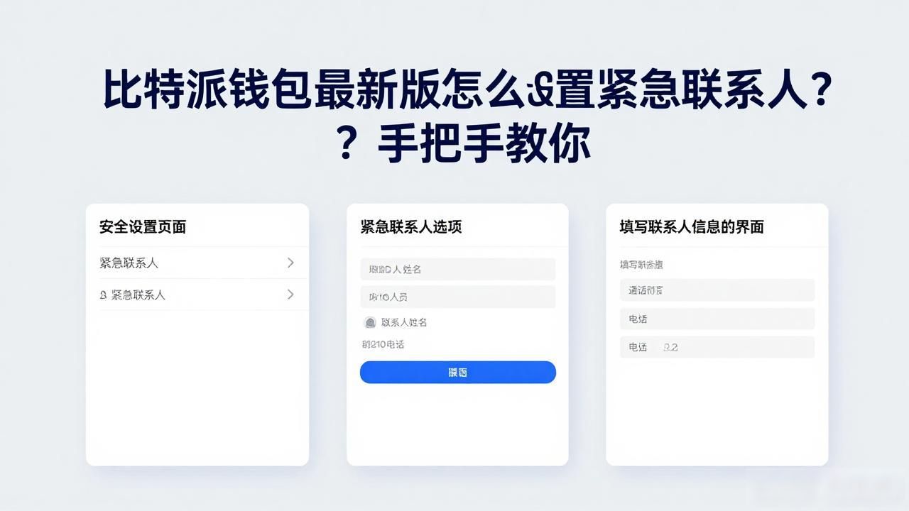 比特派钱包紧急联系人设置_加密货币投资资产安全_如何在比特派钱包官网最新版中设置紧急联系人?