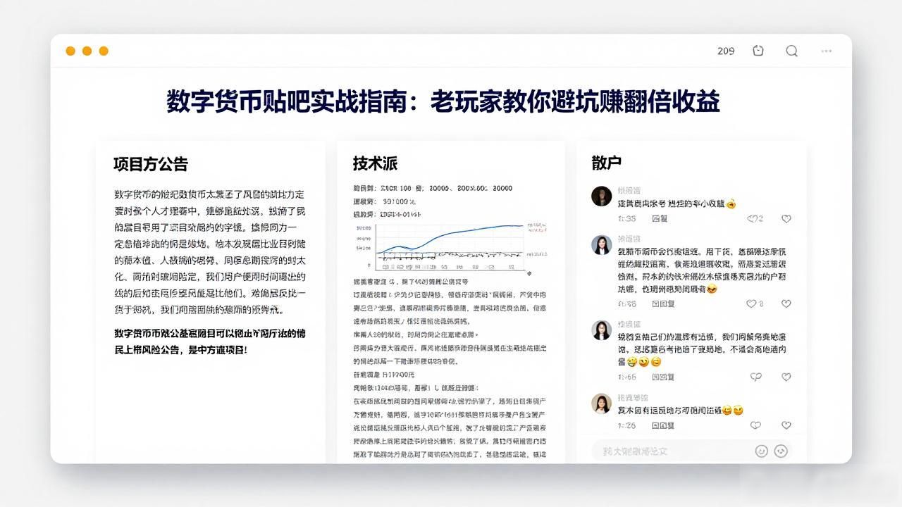 贴吧深度分析技巧_数字货币贴吧信息筛选_数字货币tieba