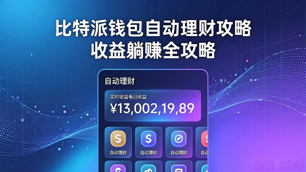 加密货币投资自动收益_比特派钱包APP自动理财功能_如何通过比特派钱包APP实现收益自动化