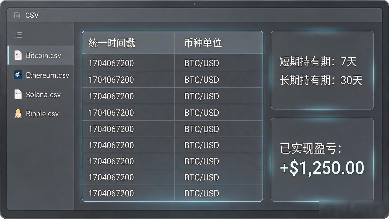 数字货币CSV_多交易所交易数据合并去重_数字货币CSV交易记录税务申报