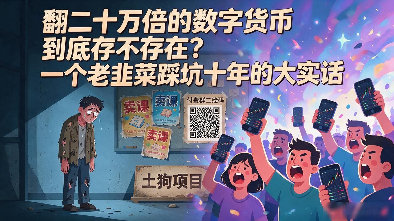 翻二十万倍的数字货币_币圈翻二十万倍骗局真相_警惕短视频炒币割韭菜