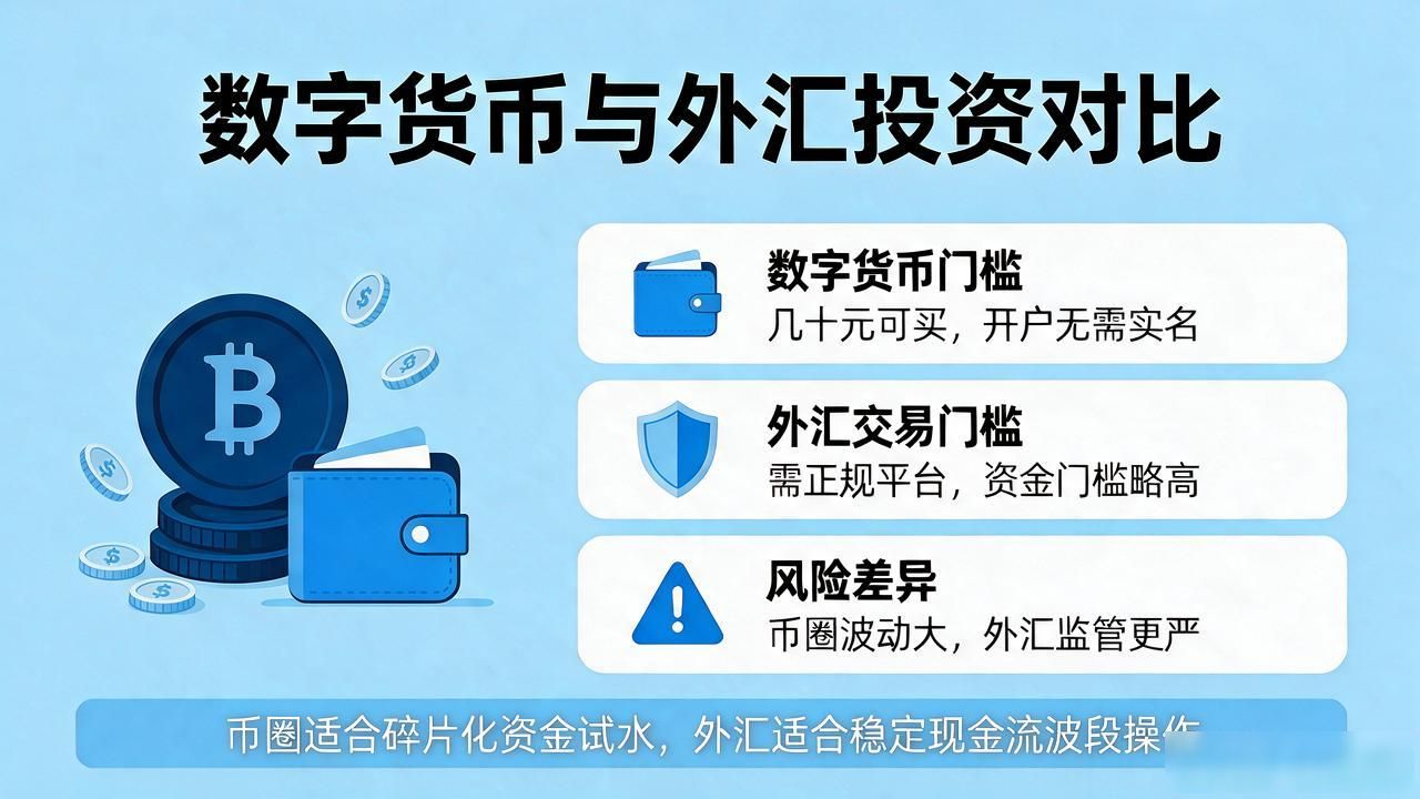 数字货币与外汇交易门槛区别_数字货币和外汇区别_币和外汇底层逻辑差异对比