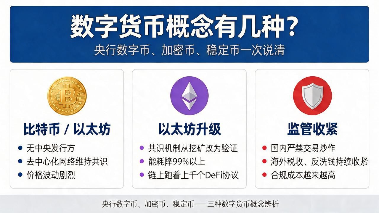 央行数字货币与加密货币区别_数字货币概念有几种_数字货币分类详解