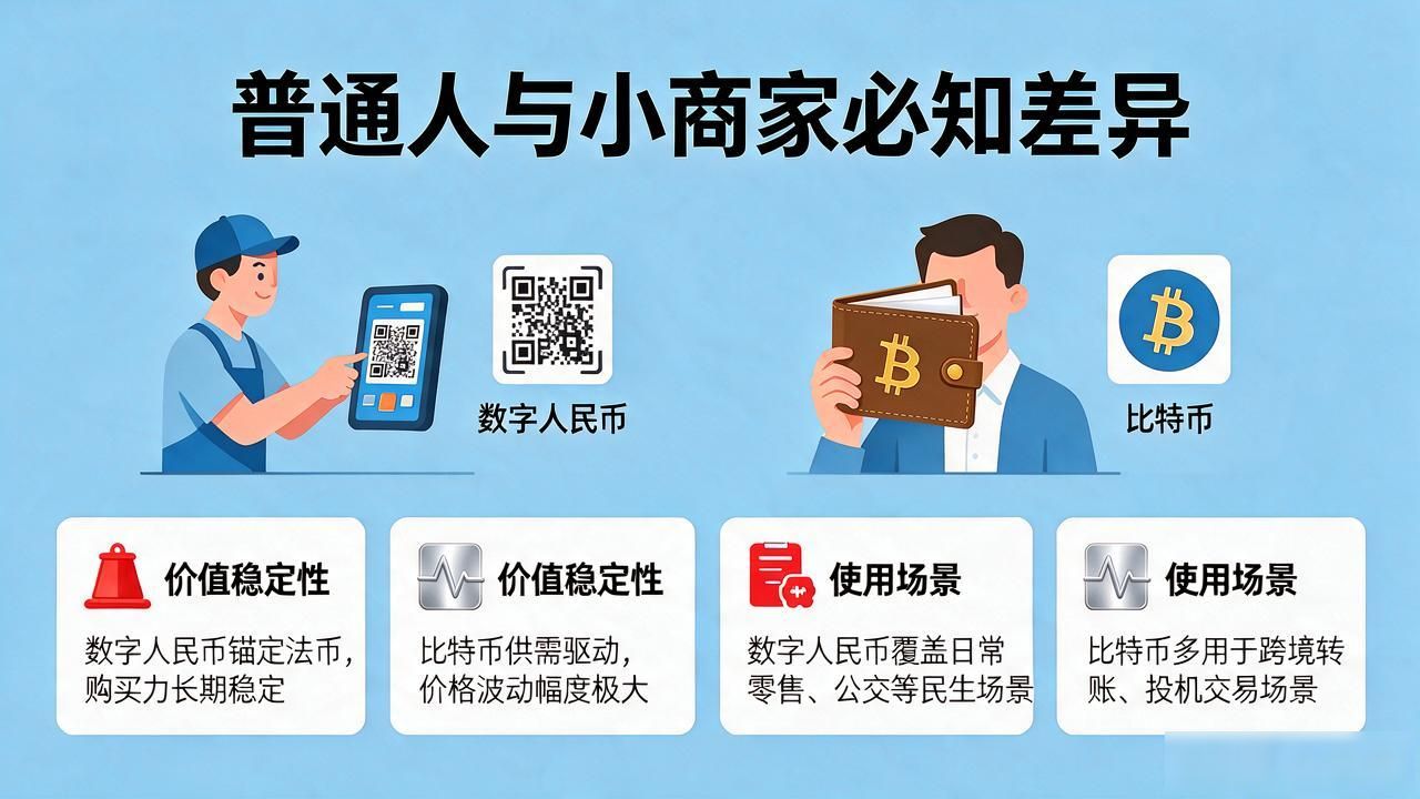 数字人民币和数字货币_数字人民币和比特币的区别_数字人民币是不是法定货币