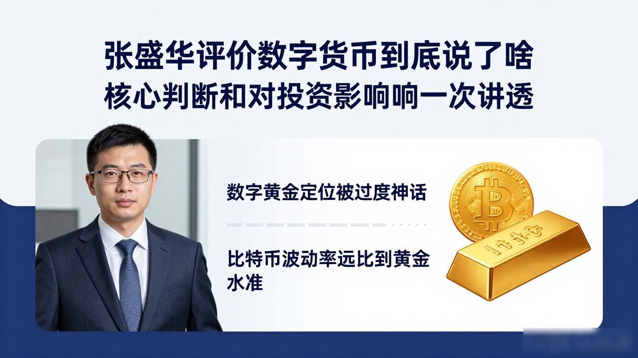 张盛华评价数字货币_比特币数字黄金定位过度神话_张盛华数字货币底层逻辑与估值分析