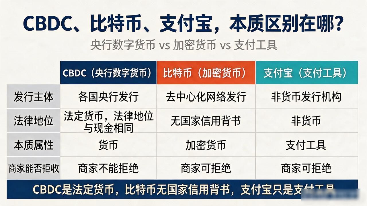 数字人民币与比特币的区别_cbdc是国家央行数字货币吗_CBDC是央行数字货币吗