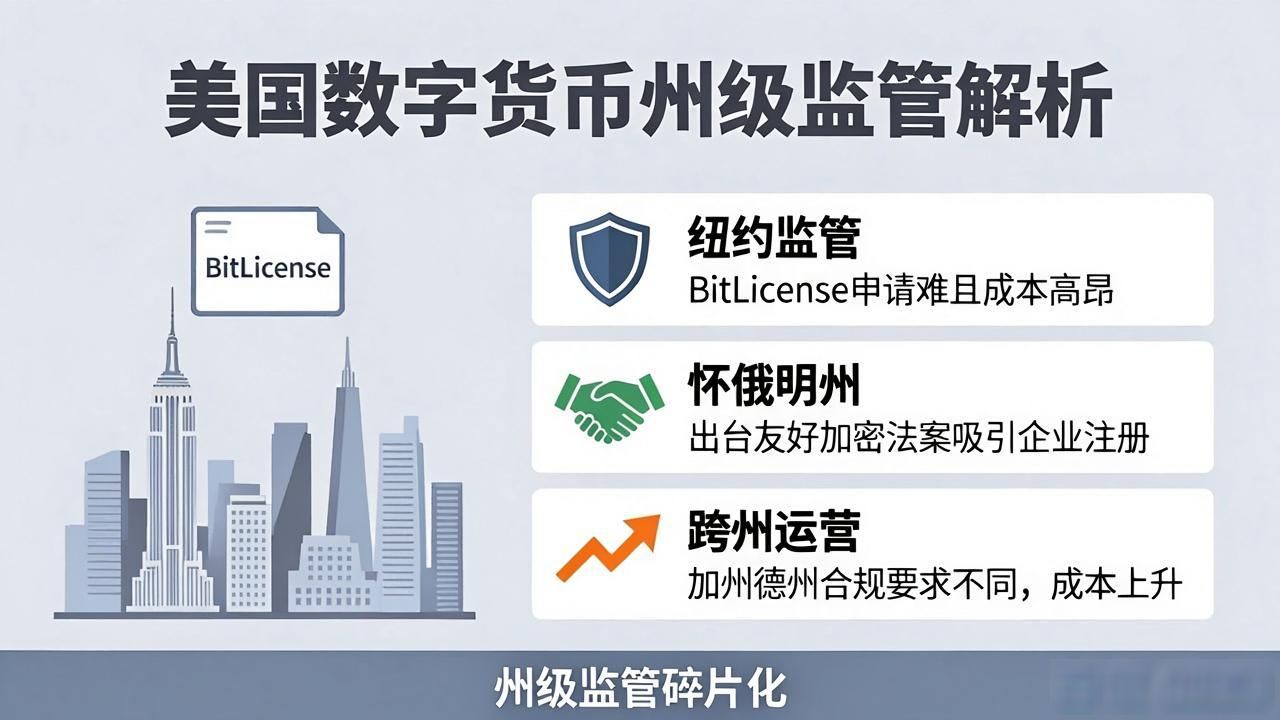 美国各州加密资产监管差异对比_美国加密资产多机构分头监管规则解读_美国数字货币监管模式