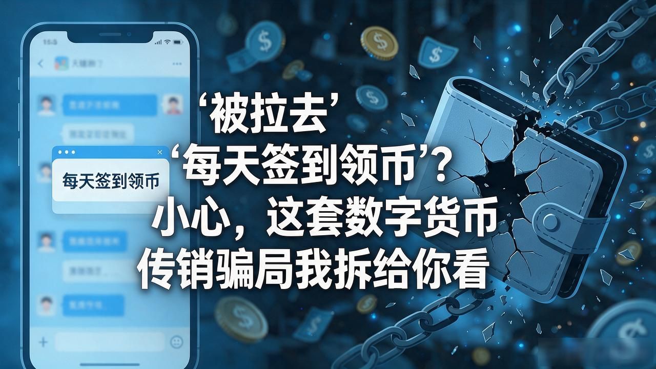 签到分红套路_传销数字货币骗局签到_数字货币传销骗局
