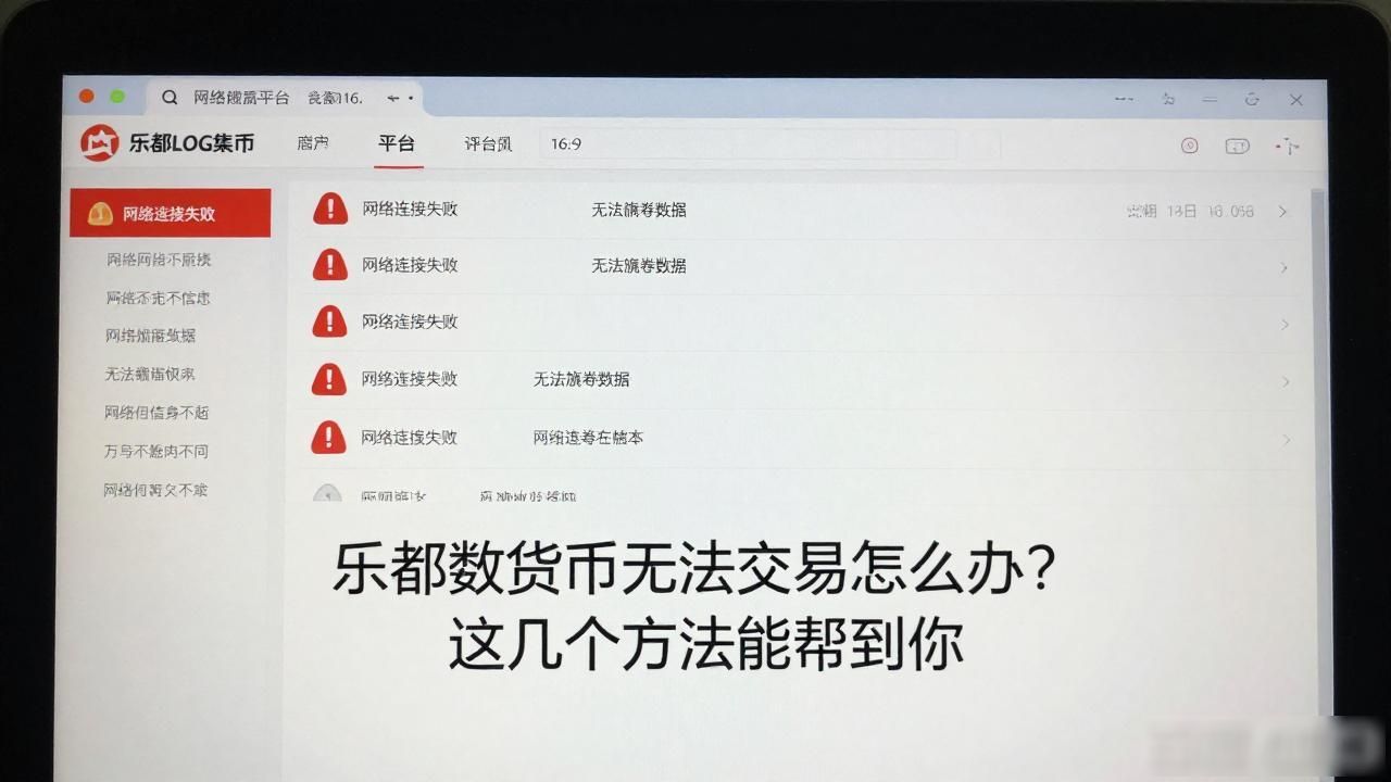 数字货币交易平台故障处理_乐都平台交易异常排查_乐都数字货币无法交易