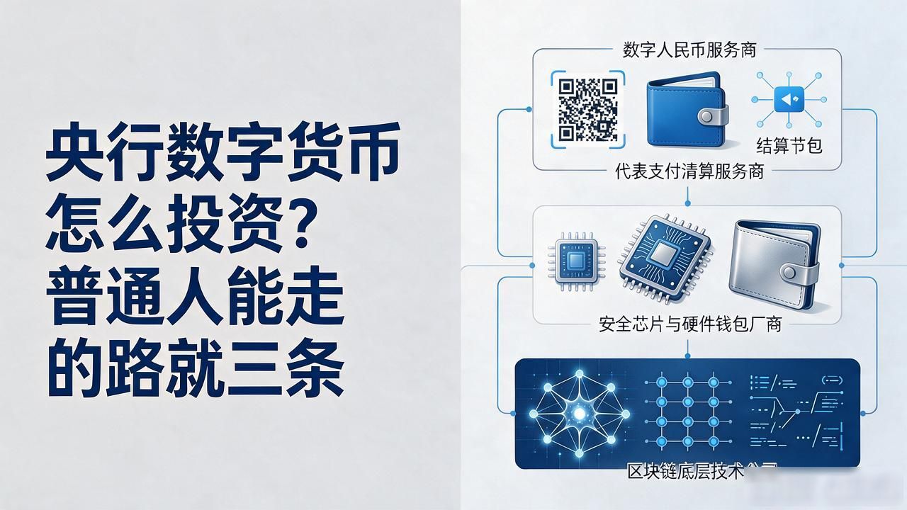 数字人民币产业链投资机会_数字人民币不是加密货币_央行数字货币怎么投资