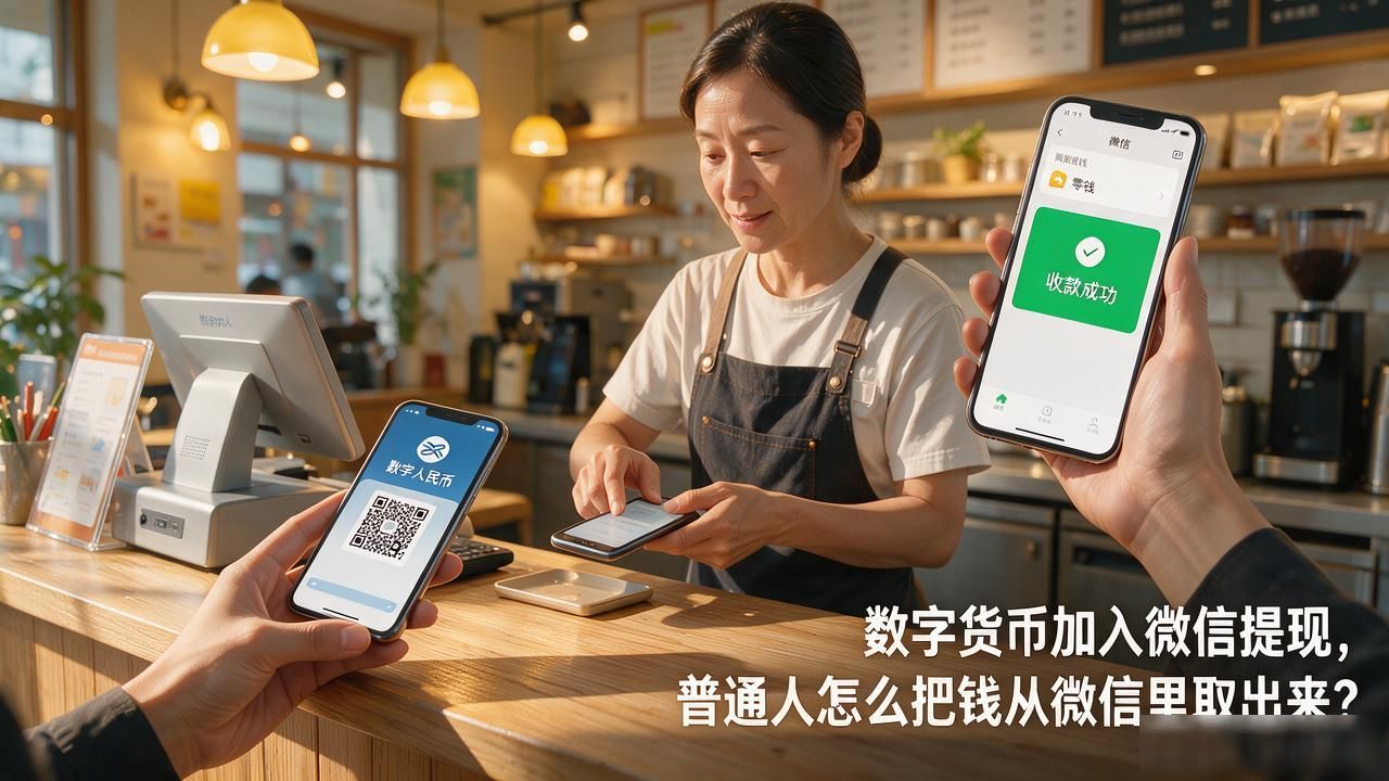 数字货币加入微信提现_小面馆商家使用数字人民币收付款_数字人民币微信提现到银行卡